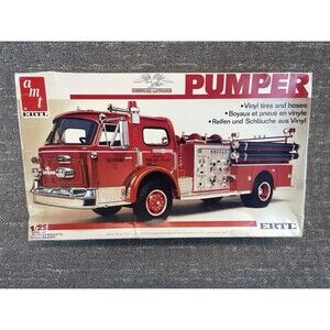VTG AMT ERTL AMERICAN LAFRANCE FIRE PUMPER TRUCK 1/25 SCALE MODEL KIT 6669 READ